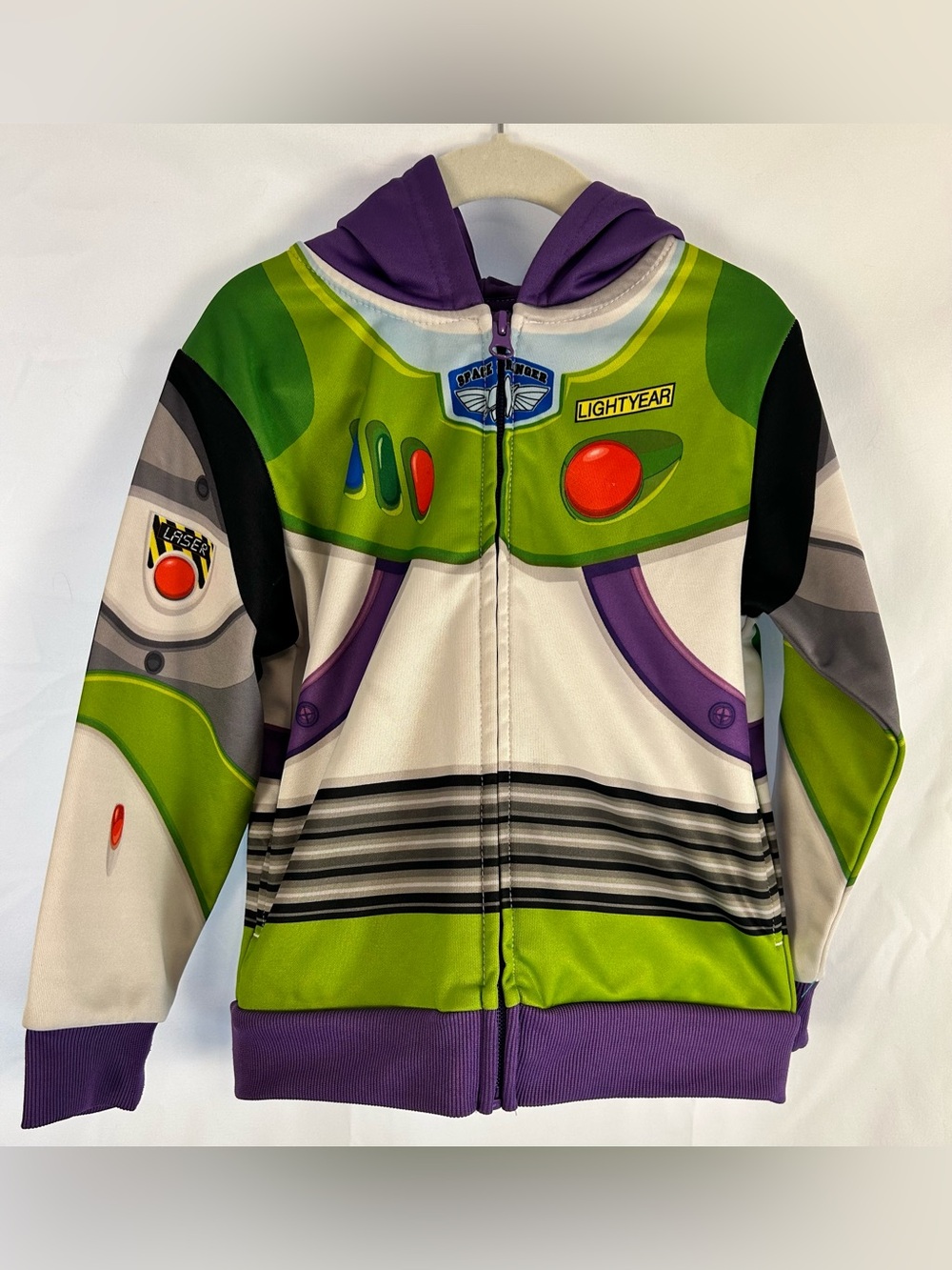 Disney Pixar Toy Story Buzz Lightyear Costume Hoodie Jacket 5T